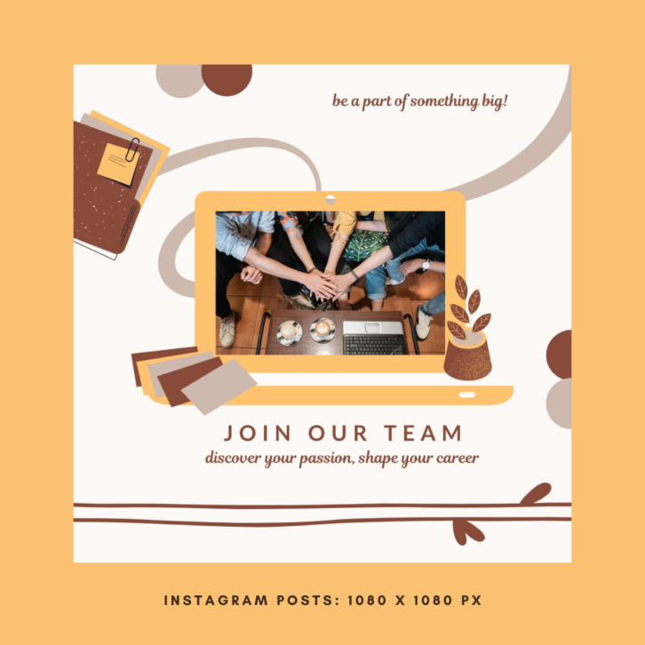 Coffee Join Our Team Editable Canva