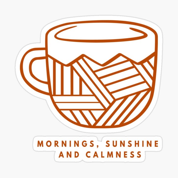 Morning, Sunshine and Calmness Sticker