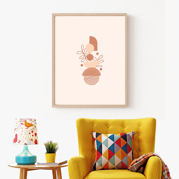 Set Of 3 Printable Pastel Geometric Wall Art Style Digital Art 20 x 20 Inches