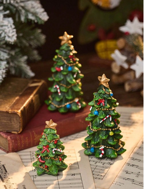 Wealthy Lucky Christmas Tree and Music Box Christmas Decorations Room Decor